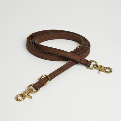 Grace Leather Dog Leash | Chestnut
