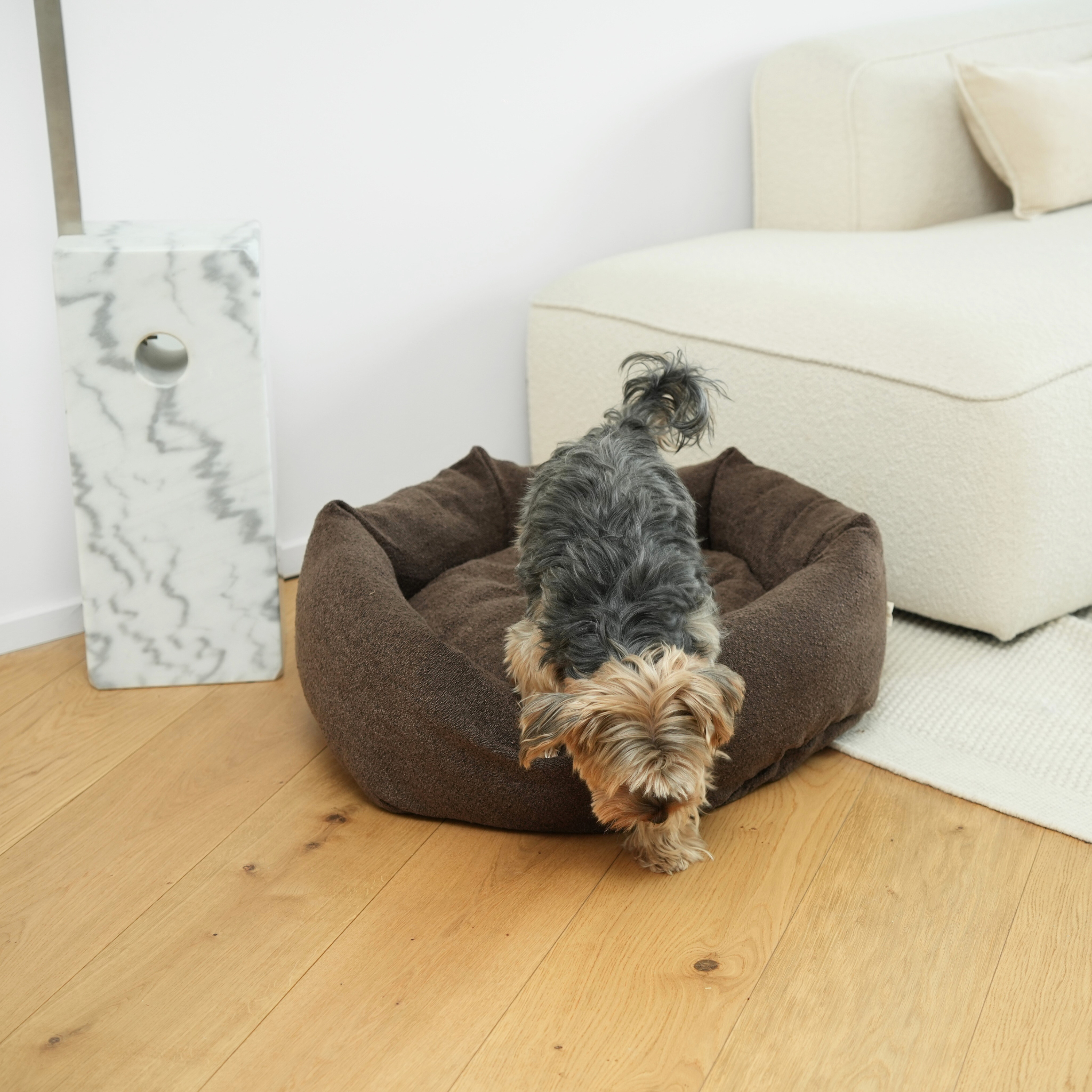 Luna Dog Bed 3.0 | Chestnut Bouclé