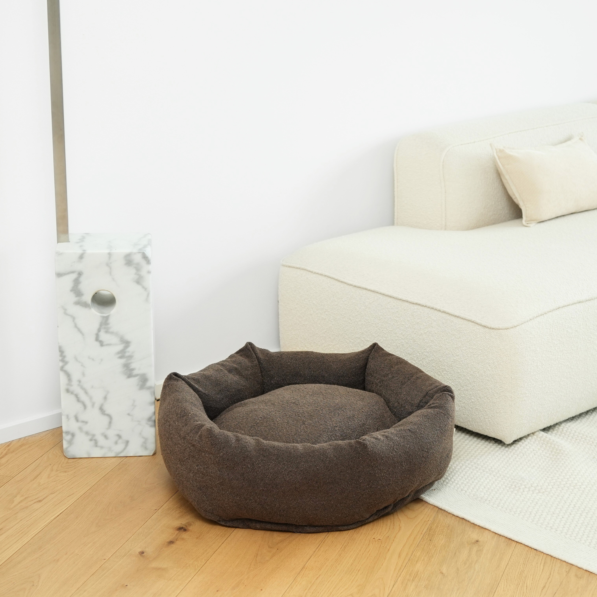Luna Dog Bed 3.0 | Chestnut Bouclé