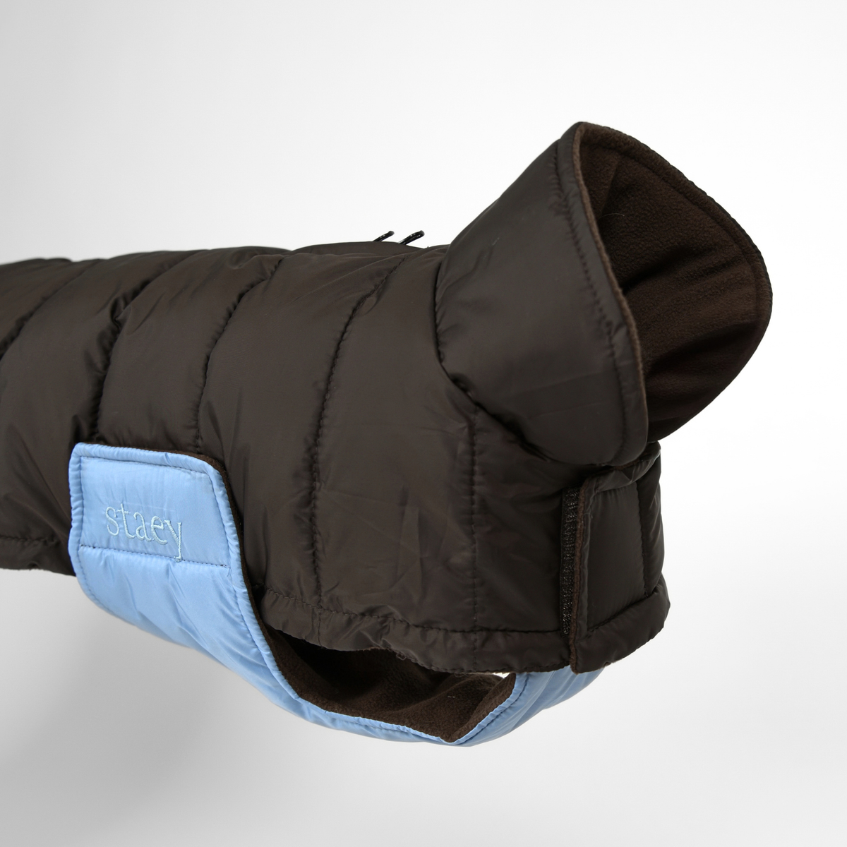 Manteau pour chien Nora | Espresso/Sky Blue