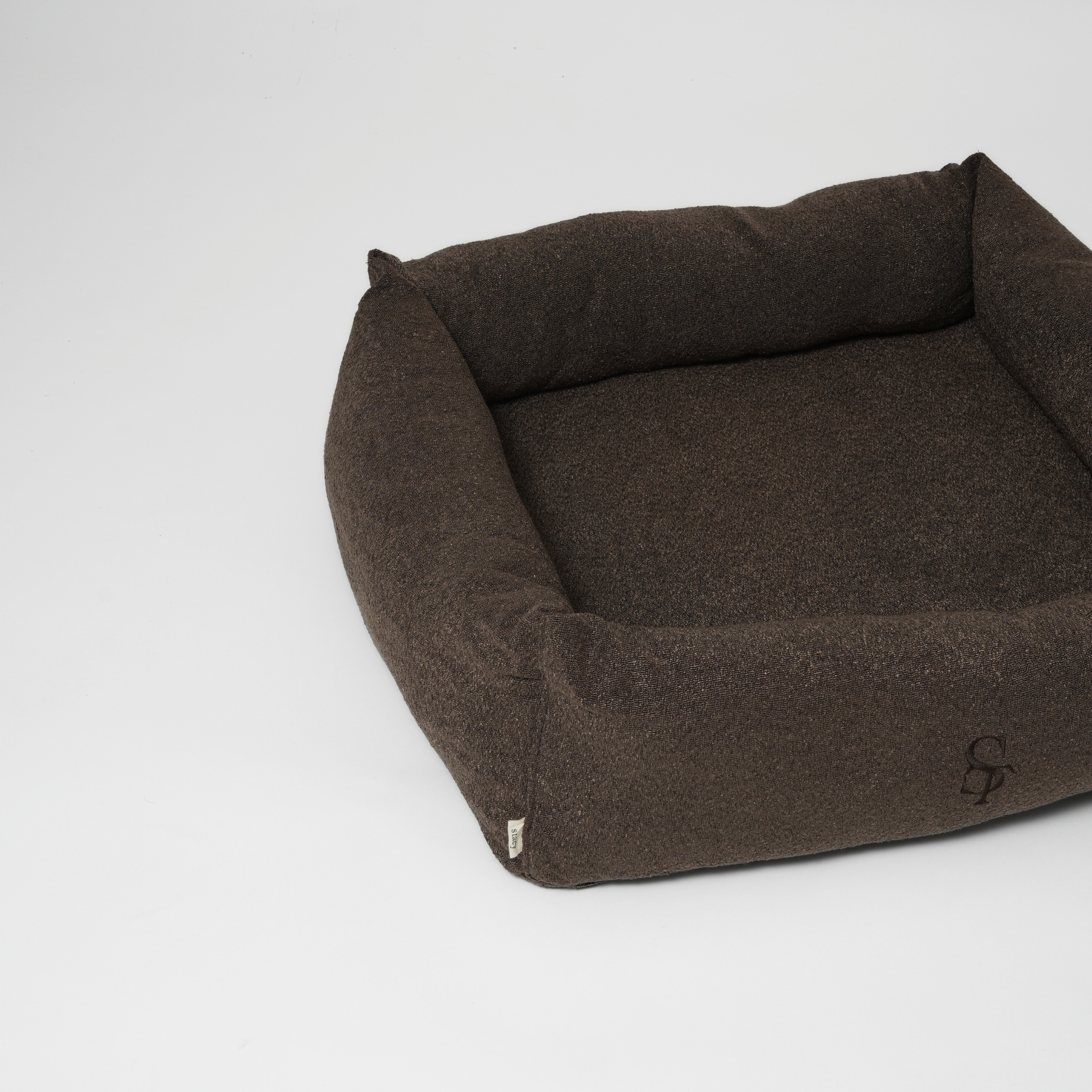 Vera Dog Bed | Chestnut Bouclé