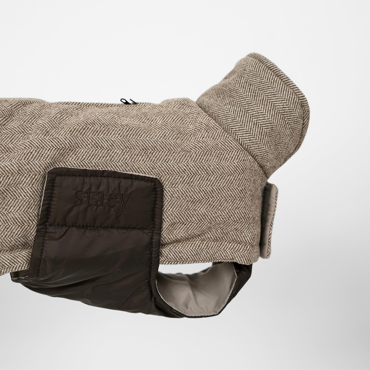 Manteau pour chien Nora | Herringbone Mocca