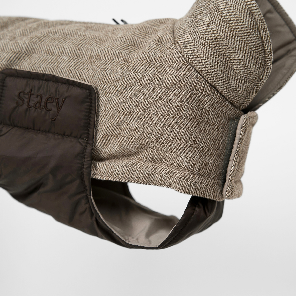 Manteau pour chien Nora | Herringbone Mocca
