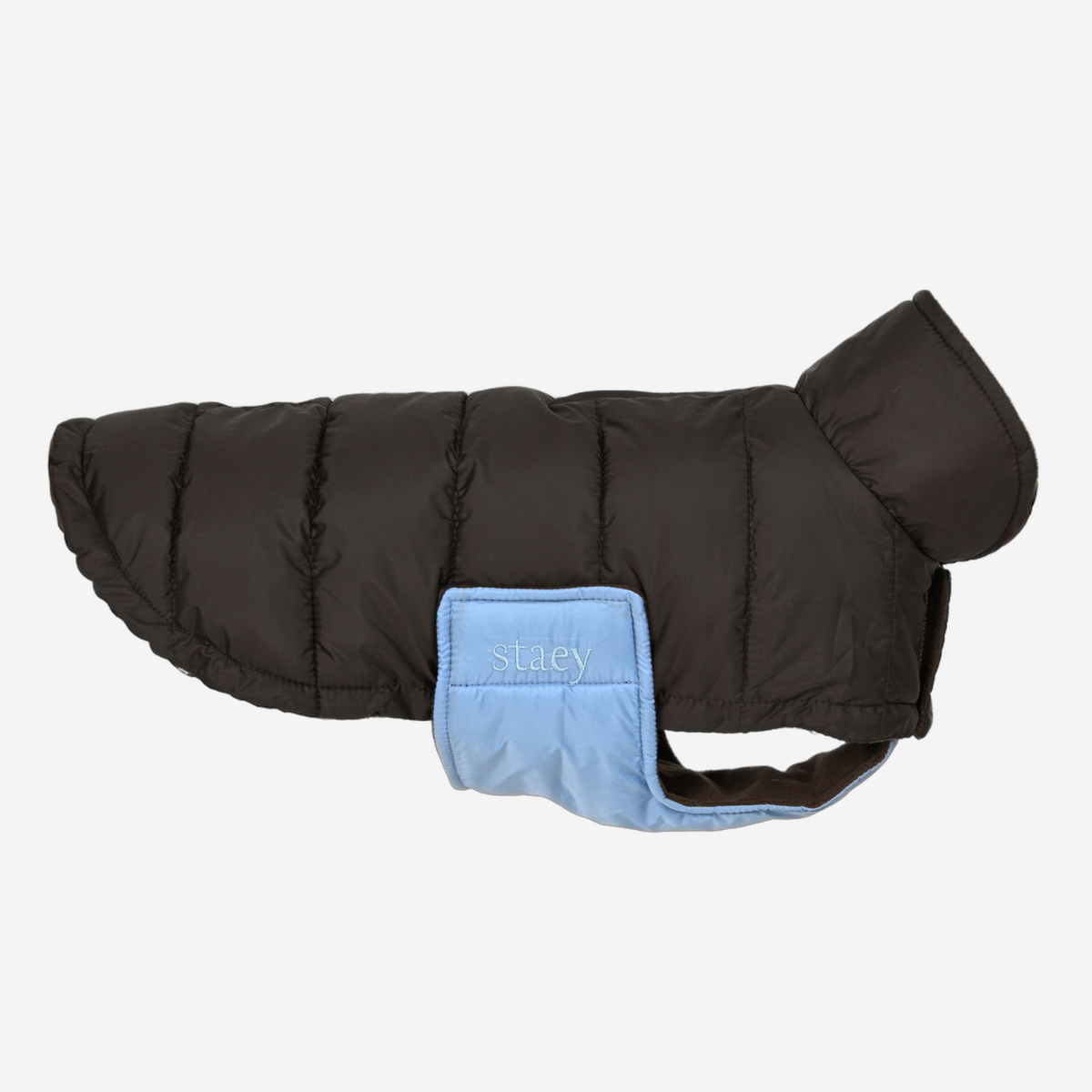 Manteau pour chien Nora | Espresso/Sky Blue
