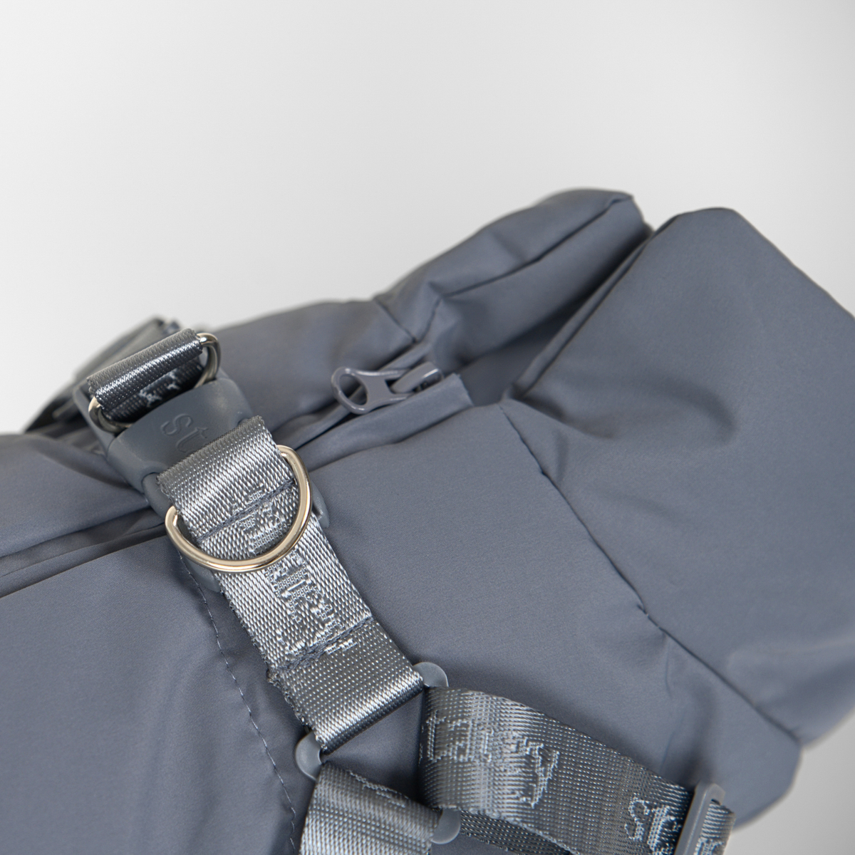 Vera Dog Coat w. Harness | Dusty Blue