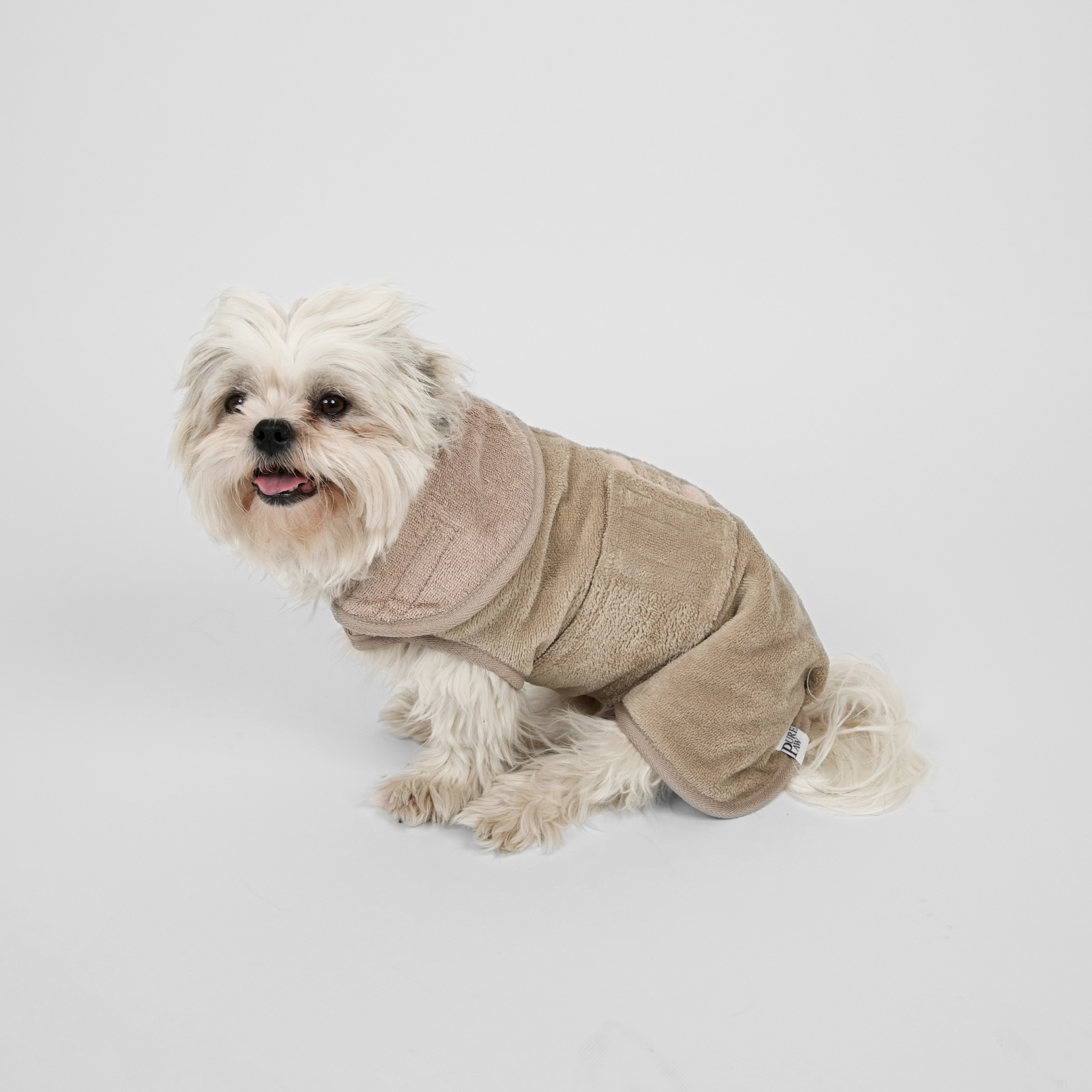 PurePaw Bamboo Drying Robe | Sand