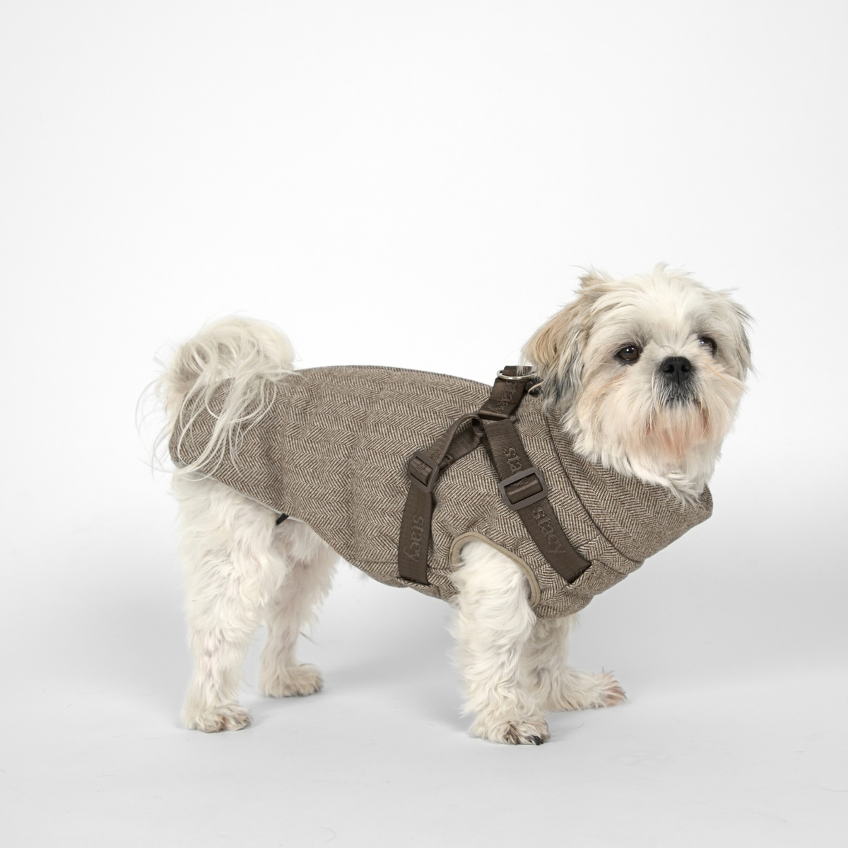 Doudoune harnais Vera | Herringbone Mocca