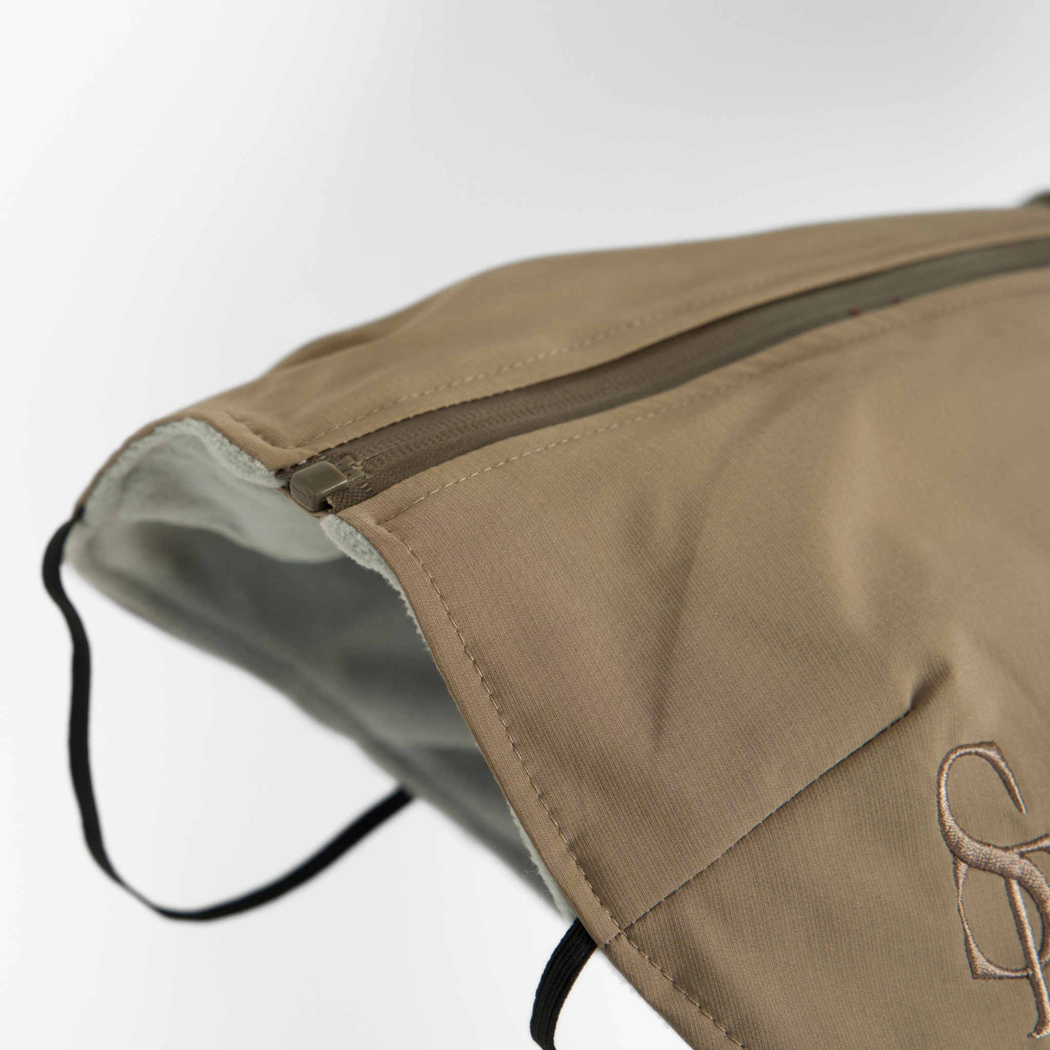 Imperméable pour chien Norma avec harnais | Taupe