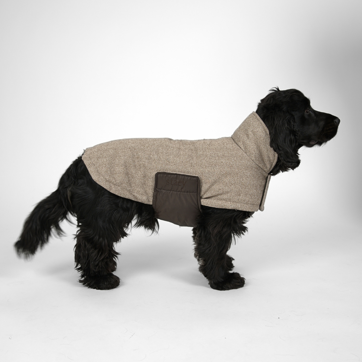 Manteau pour chien Nora | Herringbone Mocca