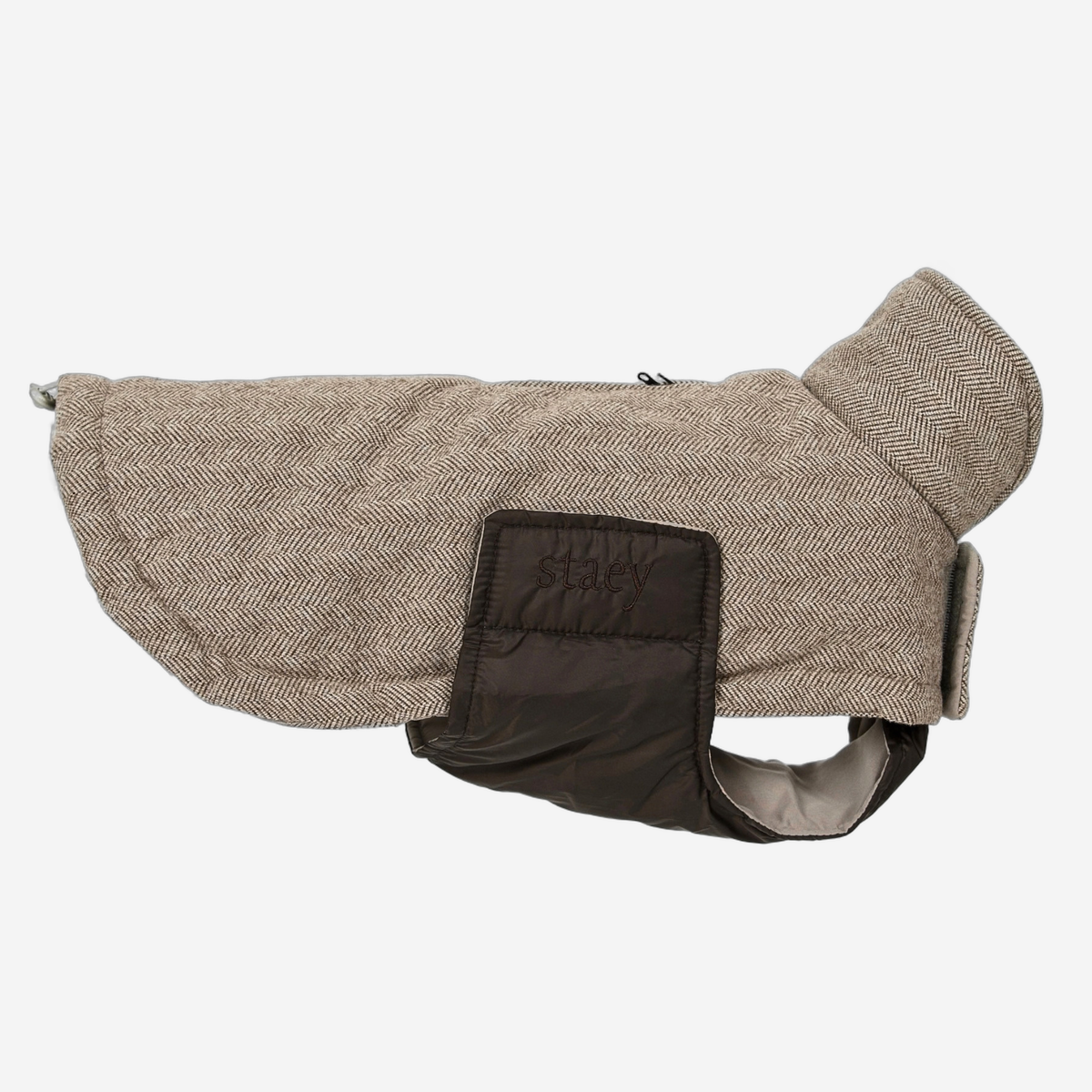 Manteau pour chien Nora | Herringbone Mocca